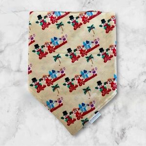 DOG Bandana - Mele Kalikimaka Frosty - Size L Large